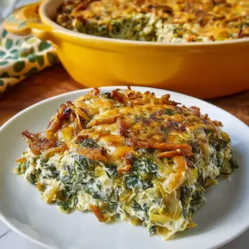 Amazing Spinach Artichoke Casserole