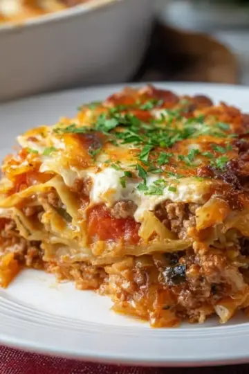 Italian Unstuffed Cabbage Roll Casserole