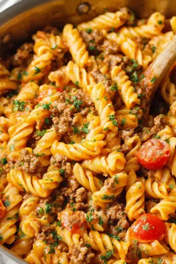 Rotel Pasta With Ground Beef