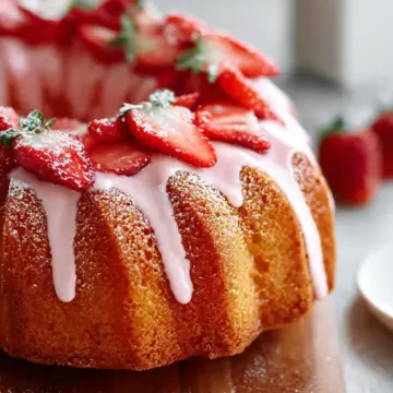 Strawberry Pound Cake
