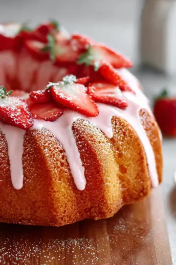 Strawberry Pound Cake