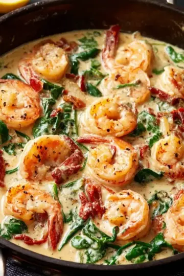 Easy Creamy Tuscan Shrimp Recipe