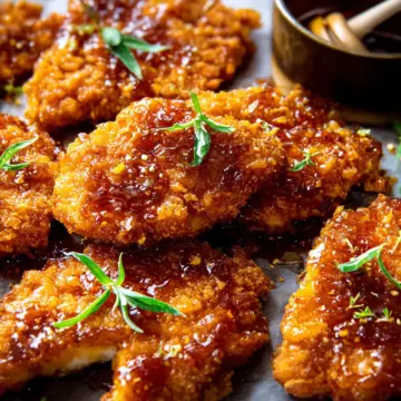 Baked Crunchy Hot Honey Chicken