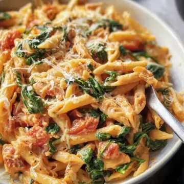 Creamy Tomato and Spinach Pasta