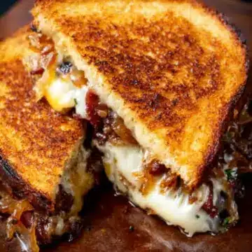 Bacon and Caramelized Onion Grilled Cheese
