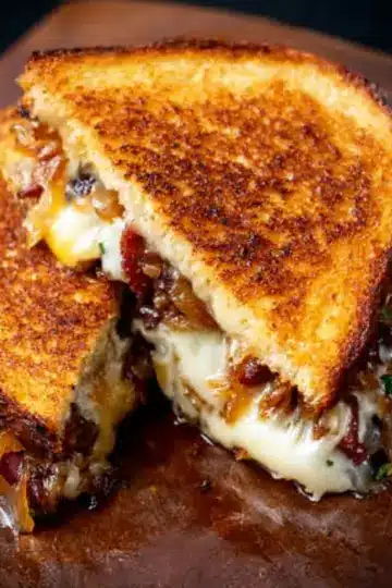Bacon and Caramelized Onion Grilled Cheese