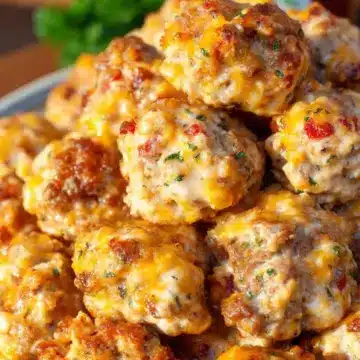 Rotel Cream Cheese Sausage Balls