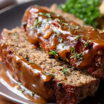 Meatloaf with Brown Gravy