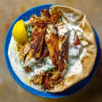 Chicken Shawarma with Garlic White Sauce