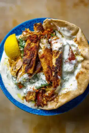Chicken Shawarma with Garlic White Sauce