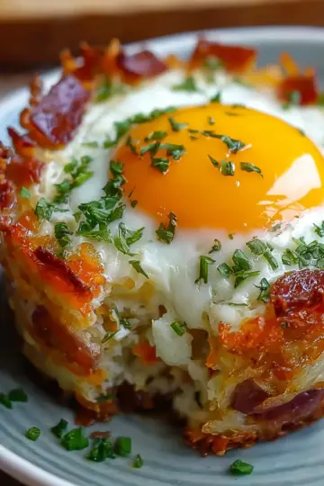 Baked Eggs Napoleon