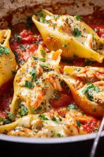 Creamy Seafood-Stuffed Shells Recipe