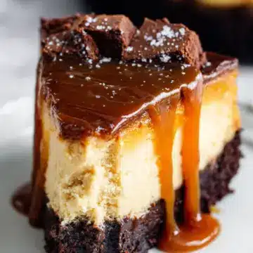 Caramel Brownie Cheesecake