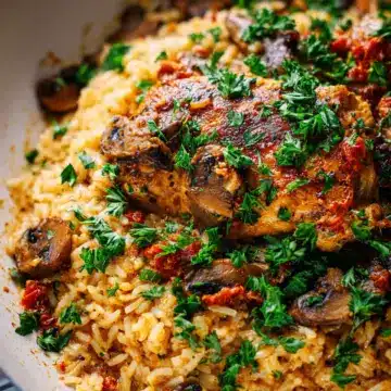 Smothered Chicken and Rice