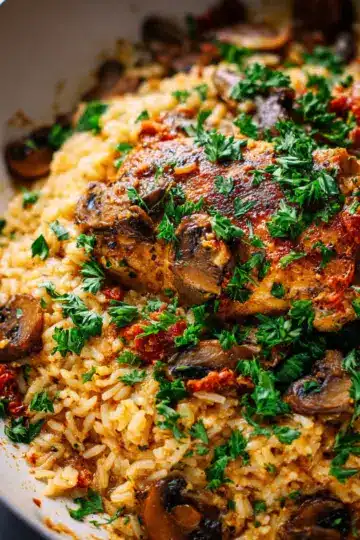 Smothered Chicken and Rice
