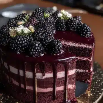 Blackberry Velvet Gothic Cake