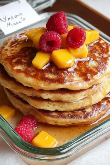 Fluffy Mango Pancakes