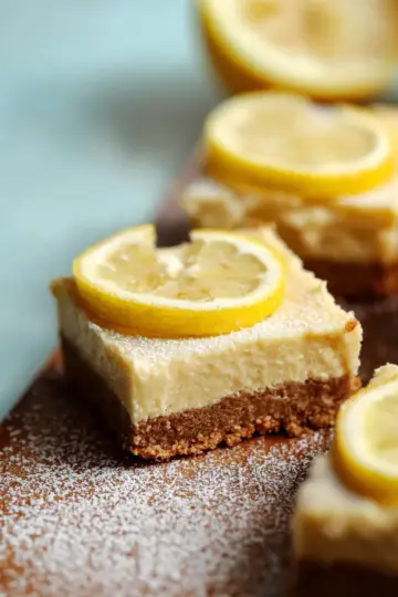 Creamy Vegan Lemon Bars