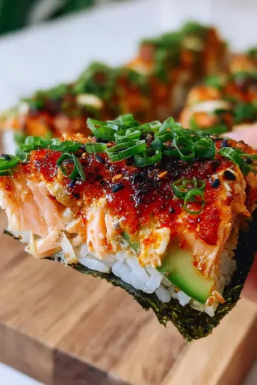 Spicy Salmon Sushi Bake