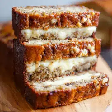 Cream Cheese-Filled Banana Bread