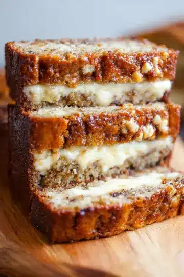 Cream Cheese-Filled Banana Bread