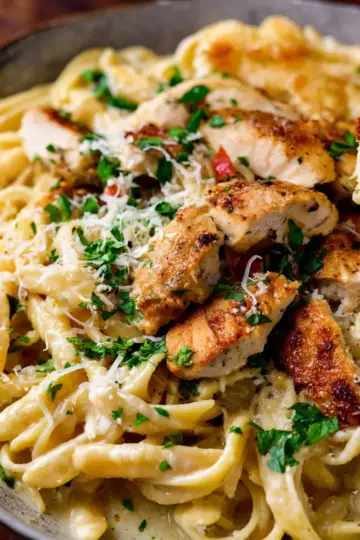 Garlic Parmesan Chicken Pasta Recipe