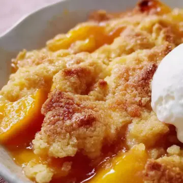 Bisquick Peach Cobbler