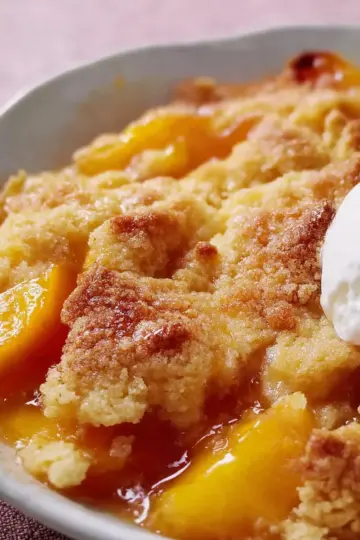 Bisquick Peach Cobbler