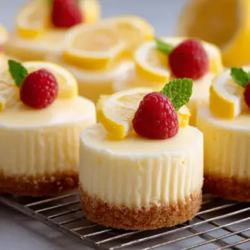 Mini Lemon Cheesecakes
