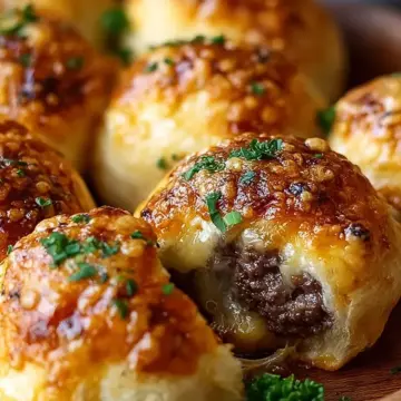 Garlic Parmesan Cheeseburger Bombs Recipe