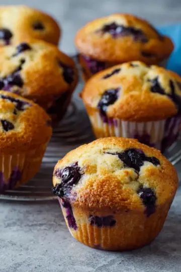 Greek Yogurt Blueberry Muffins