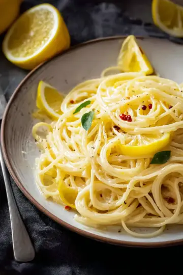 Spaghetti al Limone (Creamy Lemon Pasta)