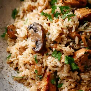 Chicken and Rice with Mushrooms