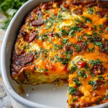 Chorizo & Potato Egg Casserole