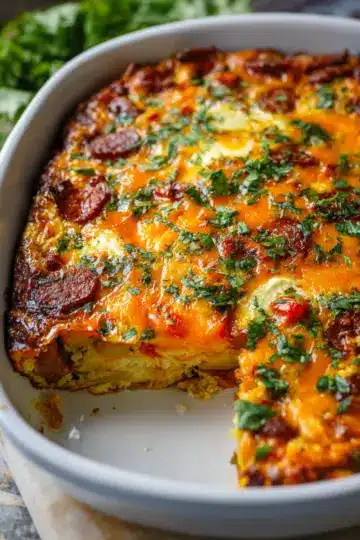 Chorizo & Potato Egg Casserole