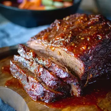Caramelized Pulled Beef Brisket in a Rich Spicy Sauce