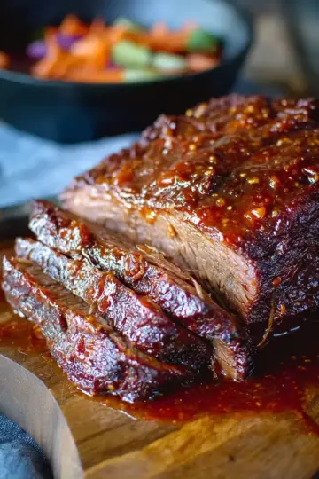 Caramelized Pulled Beef Brisket in a Rich Spicy Sauce