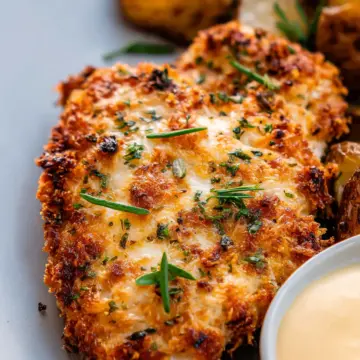 Air Fryer Parmesan Crusted Chicken