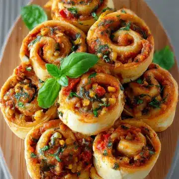 Easy Homemade Vegan Pizza Rolls with Vegetables