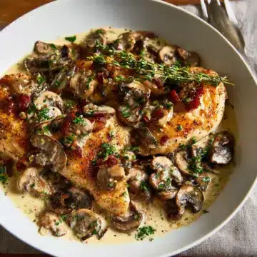 Weeknight Chicken With Creamy Mushrooms