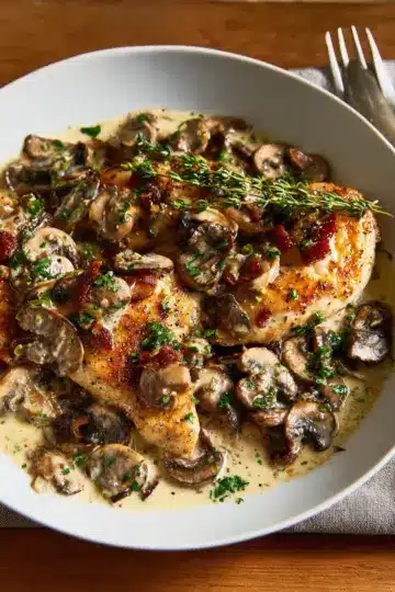 Weeknight Chicken With Creamy Mushrooms
