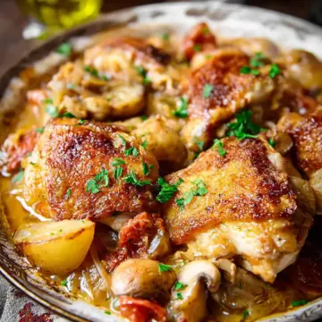 French Chicken Casserole a la Normande