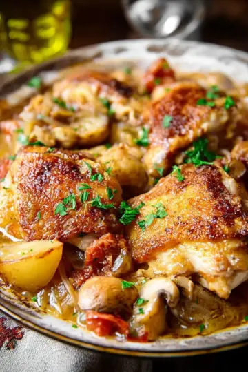 French Chicken Casserole a la Normande