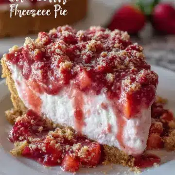 Strawberry Shortcake Freezer Pie
