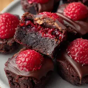 Raspberry Brownie Date Bites