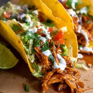 Quick Chicken Tacos (with sauce!)