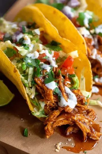 Quick Chicken Tacos (with sauce!)