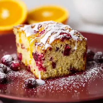 Cranberry Orange Breakfast Cake Recipe