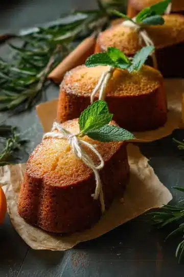 Orange Ginger Honey Cakes