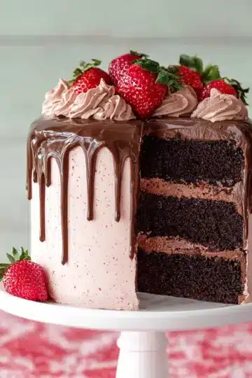Chocolate Strawberry Cake